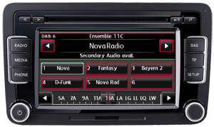 VW Radio Mid EU UP3 - 7640206360